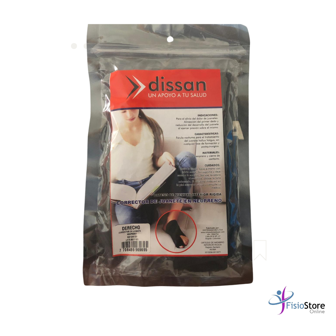 CORRECTOR DE JUANETE EN NEOPRENO